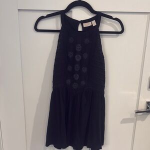 LOGO by Lori Goldstein Black Sleeveless Top